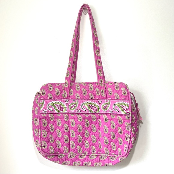 Vera Bradley Handbags - Vera Bradley Pink Bermuda Pattern Diaper Bag
